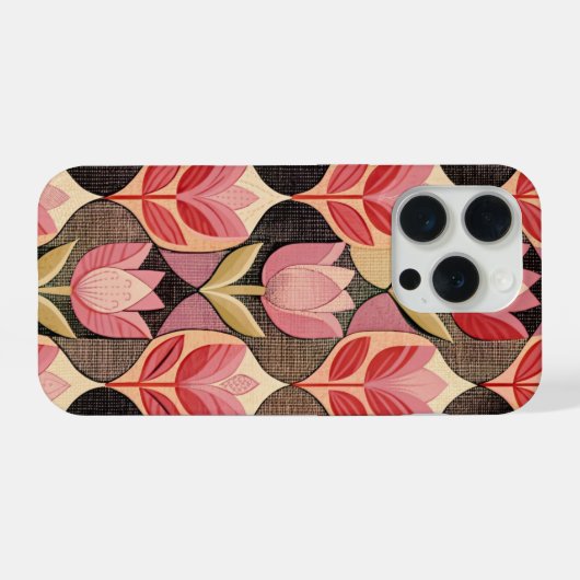 Pink Tulips iPhoneケース (裏面横)