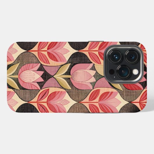 Pink Tulips iPhoneケース (裏面横)