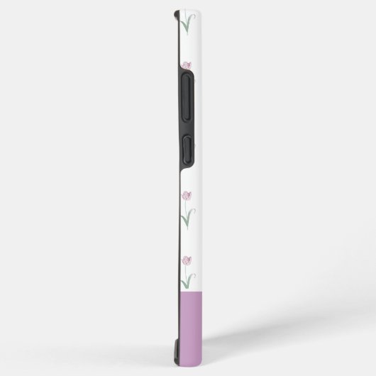 Pink Tulips MagSafe Tough Samsung Galaxyケース (右側面)