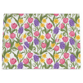 Pink Tulips, Yellow Daffodils, Purple Hyacinths ラージペーパーバッグ (正面)
