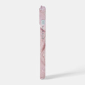 Pink Tulle and Lace Floral Design Phone Case iPhone 15ケース (左側面)