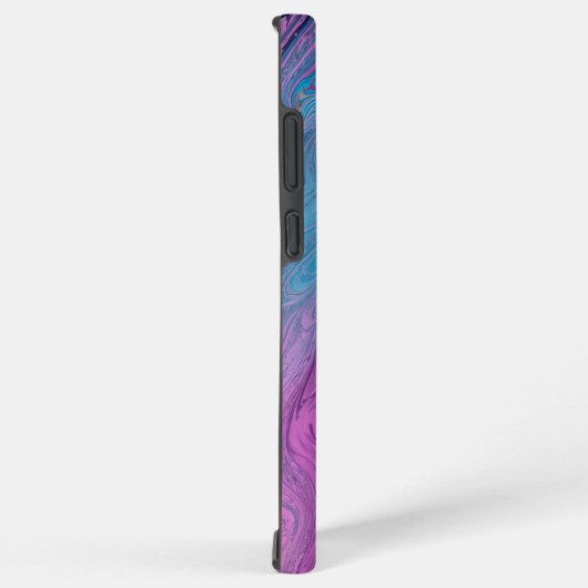 Pink & Turquoise Marble Art Phone Case Samsung Galaxyケース (右側面)
