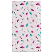 Pink Twinkle Lights Small Gift Bag スモールペーパーバッグ (裏面)