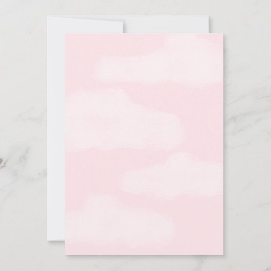 Pink Two Silly Goose 2nd Birthday 招待状 (裏面)