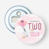 Pink Two Silly Goose 2nd Birthday Party Favor 栓抜き (正面)