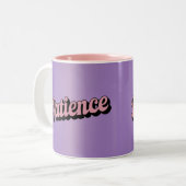 Pink Two Tone Patience Affirmation Lavender Mug ツートーンマグカップ (正面左)