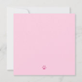 Pink Two Wild Girl Second Birthday Invitation 招待状 (裏面)