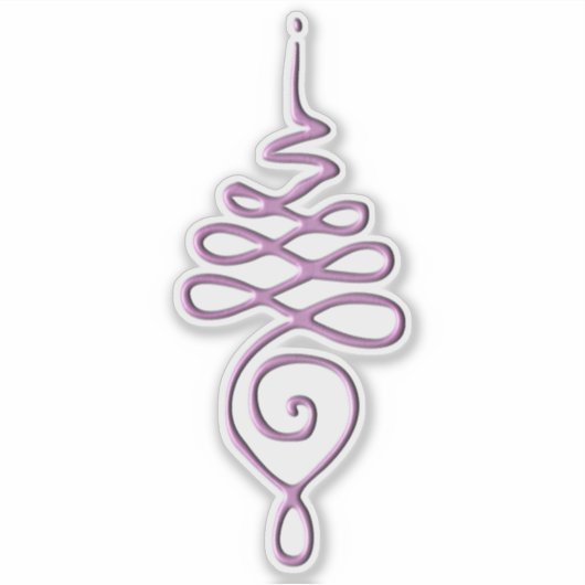 Pink Unalome  シール (正面)