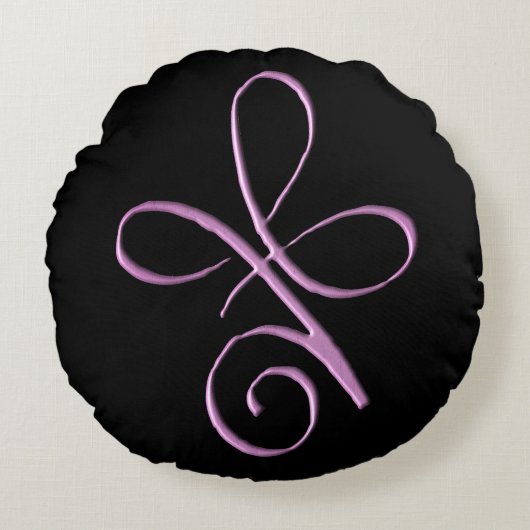 Pink Unconditional Love ラウンドクッション (正面)