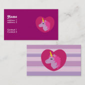 Pink Unicorn名刺 名刺 (正面/裏面)