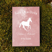 Pink Unicorn日付を保存 案内状