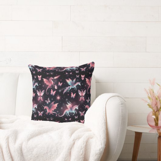 Pink Unicorn Dragon Mix クッション (ソファ)