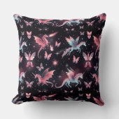 Pink Unicorn Dragon Mix クッション (正面)