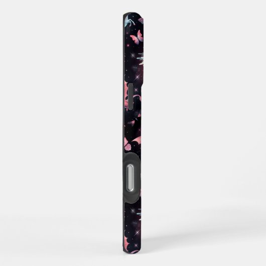 Pink Unicorn Dragon Mix iPhoneケース (右側面)