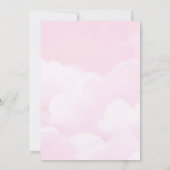 Pink Unicorn Five Is A Magical Vibe Fifth Birthday 招待状 (裏面)