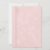 Pink Unicorn Floral Birthday Party Invitation 招待状 (裏面)