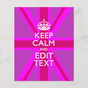 Pink UnionカスタマイズJの保Calm Edit文字 チラシ