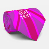 Pink UnionカスタマイズJの保Calm Edit文字 ネクタイ (ロール)