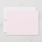 Pink Valentine Heart Border Note Card 招待状 (裏面)