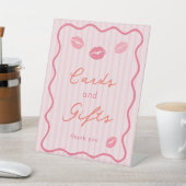 Pink Valentine's Day Bridal Shower Cards & Gifts 台座サイン (インサイチュ)