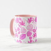 Pink Valentine's Pattern マグカップ (正面左)