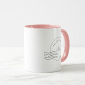 Pink Velaris Postal Stamp | ACOTAR inspired マグカップ (正面右)