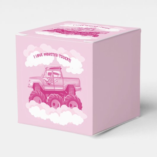 Pink Version I Love Monster Trucks Image フェイバーボックス (正面サイド)