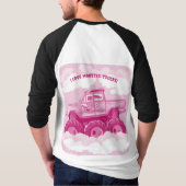 Pink Version I Love Monster Trucks Image     Tシャツ (裏面)