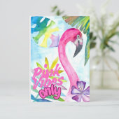 Pink Vibes Only – Pink Flamingo サンキューカード (スタンド正面)