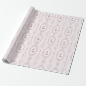 Pink Victorian Wallpaper Print ラッピングペーパー (アンロールド)
