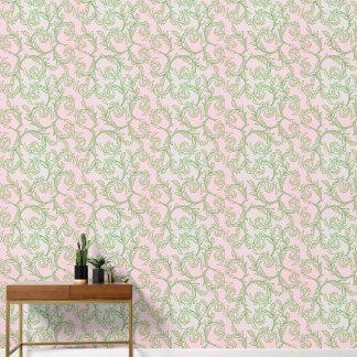 Pink Vine Floral Wallpaper 壁紙