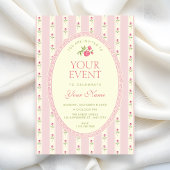 Pink vintage 招待状