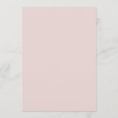 Pink Vintage Elegant Baby Shower 招待状 (裏面)