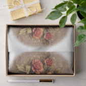 Pink Vintage Floral Grunge Decoupage 薄葉紙 (ギフト)