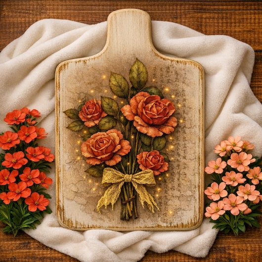 Pink Vintage Floral Grunge Decoupage 薄葉紙