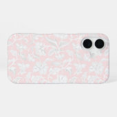 Pink Vintage Floral iPhone 16 case 16ケース (裏面横)