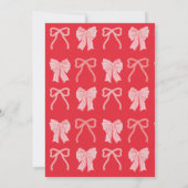 Pink Vintage Heart Cake Girl 2nd Birthday 招待状 (裏面)