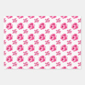 Pink Vintage Stockings ラッピングペーパーシート (正面)