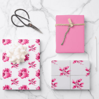 Pink Vintage Stockings ラッピングペーパーシート