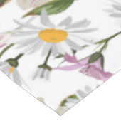 Pink violet tropical daisy and lily wildflowers テーブルクロス (アングル)