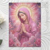 Pink VIrgin Mary Decoupage Tissue Paper 薄葉紙