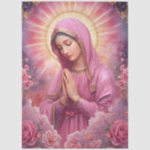 Pink VIrgin Mary Decoupage Tissue Paper 薄葉紙 (正面)