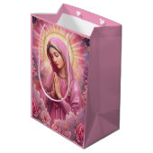 Pink VIrgin Mary Gift Bags ミディアムペーパーバッグ (裏面アングル)