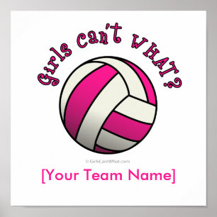 Pink Volleyball ポスター