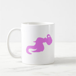 Pink Water Bearer Silhouette Mug コーヒーマグカップ