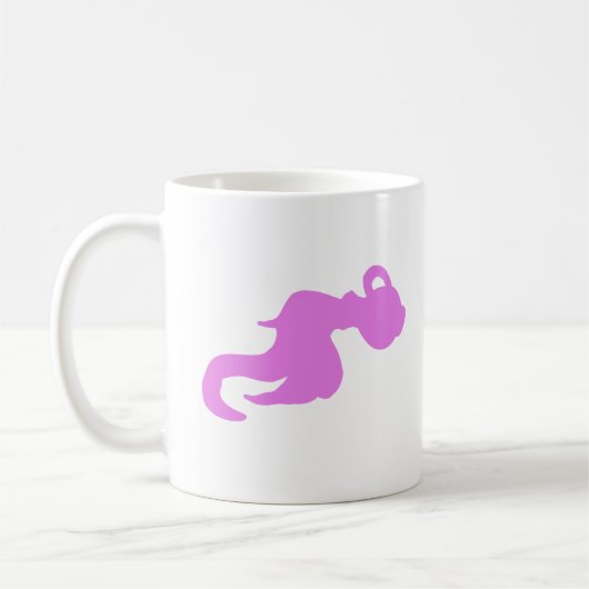 Pink Water Bearer Silhouette Mug  コーヒーマグカップ (左)