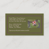 PINK WATER LILY AND LILY PADS/CUSTOMIZABLE 名刺 (裏面)