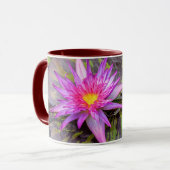 Pink Water Lily Flower マグカップ (正面左)