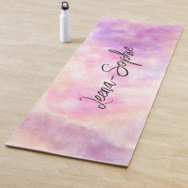 Pink watercolor  ヨガマット