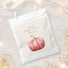 Pink Watercolor Baby Shower Favor Bags フェイバーバッグ